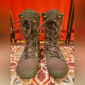 XERO Shoes boots dark brown canvas women's mika Size 7